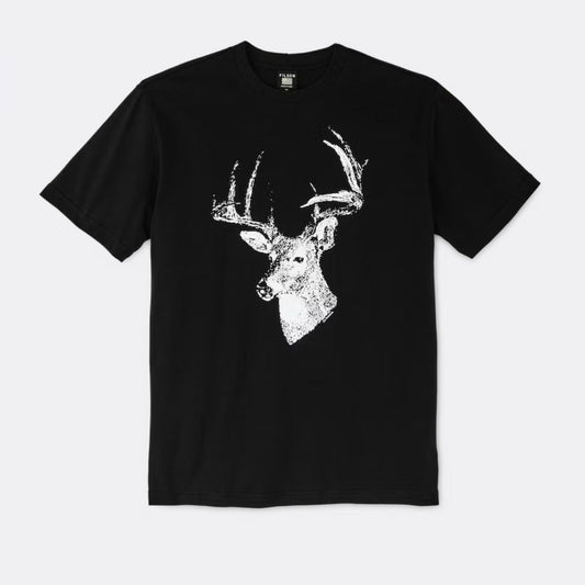 Pioneer Graphic T-Shirt (Black + Deer Bust)